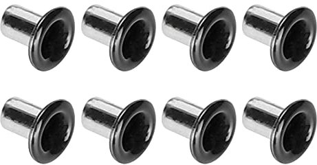ANKROYU 500-teiliges Ösen-Set, Werkzeug, 2 mm Innenloch, buntes Ösen-Set, Stoff-Ösen-Set, Ösen-Set für Kleidung, Schuhe, Tasche (Glossy Black)