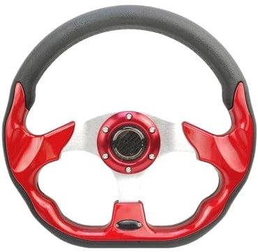 Universales Sportlenkrad Für Autos Racing Typ 13 Zoll 320 Mm Modifiziertes Auto Styling(ROT-1)