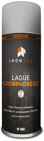 Fahrgestell Lackspray Grau - IRONTEK - 400ml | IT192 | 3-in-1 Rostschutz Grundierung | Stahl Aluminium | Seidenmatt