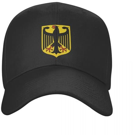 Deutschland Schild Basecap für Männer und Frauen, Verstellbarer Hut mit Deutscher Flagge, Adler, Papa, Sonnenschutz, Frühling