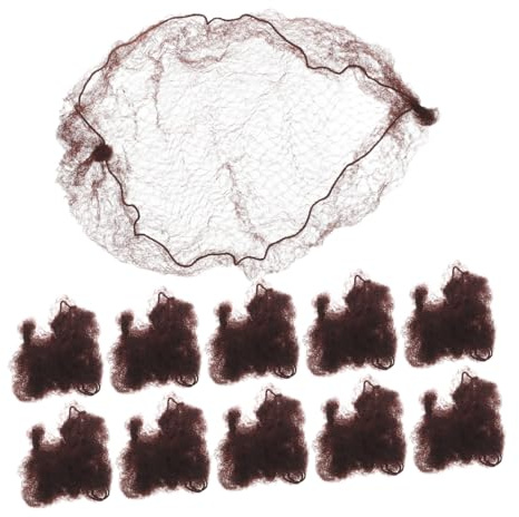 minkissy 100 Stück Unsichtbare Haarnetze Dutt Haarnetz für Ballett und Tanz Elastisch Wiederverwendbar für Verschiedene Kopfgrößen für Hochsteckfrisuren