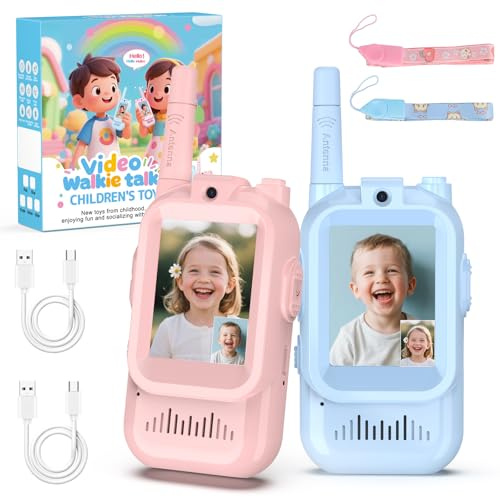 Video Walkie Talkies for Kids, Gifts for 3 4 5 6 7 8 9 Year Olds Girl Boys