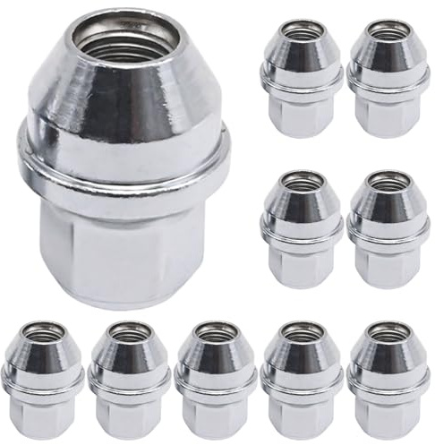 Ollanoos ACPA1012KXA Radmuttern, Ersatz für Tesla Model 3 S X Y, Ersatz für Ford Transit Custom oder Tourneo Custom MK8, ersetzt 5196786 2007065 49204, 10 Stück