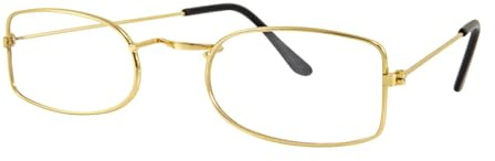 JWRHUH Gafas Redondas para Niños - Montura de Disfraz sin Graduación - Accesorio para Halloween, Carnaval y Fiestas - Cómodas y Seguras (Gafas de abuela para niños/Gafas disfraz abuela, 1)