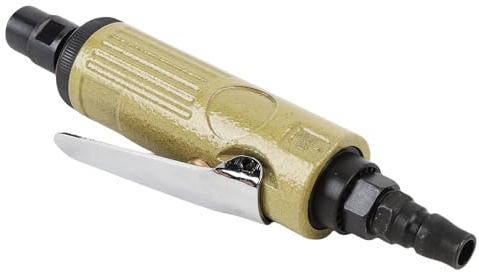 Risegun Amoladora de Troquel Accionada por Aire, Pinza de 3 Mm, 6 Mm, 25000 RPM, Diseño Ergonómico, Amoladora de Troquel Recta Neumática para la Industria