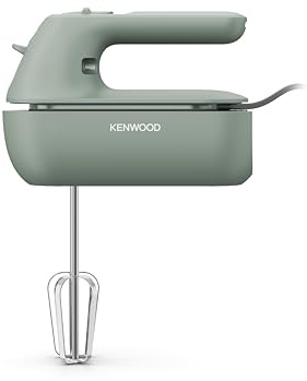 Kenwood QuickMix Go – Handmixer mit 350W Motor, 5 Geschwindigkeitsstufen, Edelstahl-Rührbesen & Knethaken, SureEject-Auswurf, All-in-One Aufbewahrungsbox, Kompaktes Rührgerät, Grün (HMP40.000GR)
