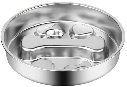 lenta per cani, capacità 500 ml, alimentazione interattiva, con freno di alimentazione, per cuccioli, gatti e piccoli animali, per casa, campeggio, viaggi, interni ed esterni