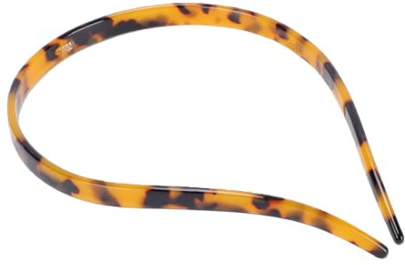 Zunate Fascia per Occhiali Donna Elegante Fascia Tartarugata a Forma di U Senza Pressione per Trucco e Sport (Colore guscio di tartaruga marrone)