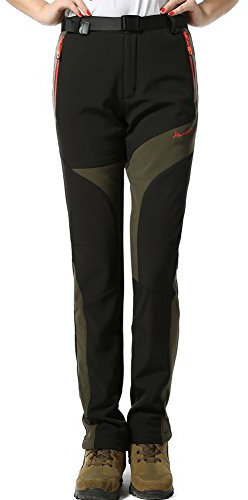 GITVIENAR Femme Pantalon Étanche Pantalons Coupe-Vent à Rapide pour Camping et Randonnée Pêche Escalade en Plein Air Épaississement de la Chaleur