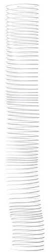 Fellowes 5114701 - Pack mit 25 Metallspiralen 44 mm, weiß