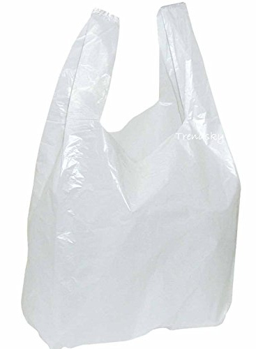 4000 Stück 300x160x520mm Hemdchentragetaschen Plastik Tüten Tragetasche | Robuste Plastiktüten, weiß Tüte, Hemdchenbeutel, Für Laden und Markt, Shopper Bags , Beutel geeignet für Lebensmittel
