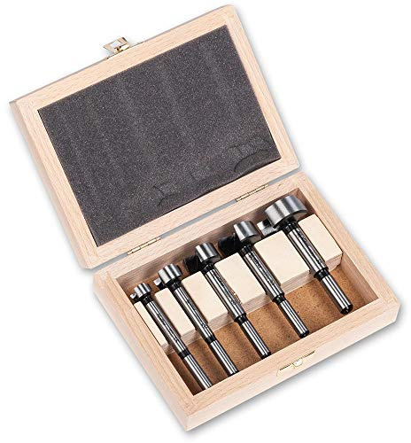 Axcaliber Forstner Bit Set of 5 in Wooden Box