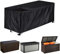 COOSOO Patio Deck Box Cover with Zipper Waterproof Outdoor Garden Furniture Cover 420D Oxford Cushion Box Cover Storage Ottoman Bench Cover for Deck Box Container Rectangle (Black, L:158 * 81 * 71cm)