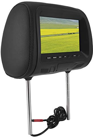 01 02 015 Poggiatesta Lettore Video LCD, Lettore Dvd multimediale HD Poggiatesta per Auto Lettore Dvd Portatile da 7 Pollici Supporto per Monitor USB Amplificatore Portatile Lettori CD per
