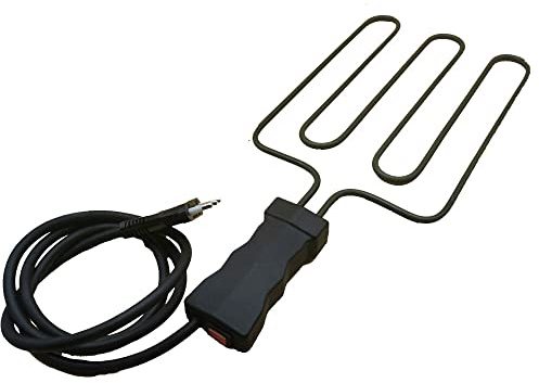 JCSPARES® - Resistenza con manico per bistecchiera 2000 Watt 20 x 27 Cm universale compatibile con tutti i marchi