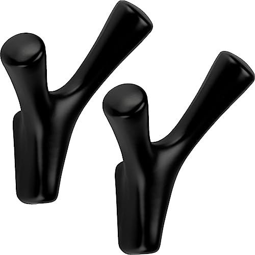 SOTECH 2 pezzi Ganci doppi BICO nero opaco 82 x 71 x 46 mm | con montaggio nascosto appendiabiti della collezione BlackLine
