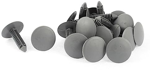 20 rivetti in plastica grigia con fibbia per rivestimento del soffitto