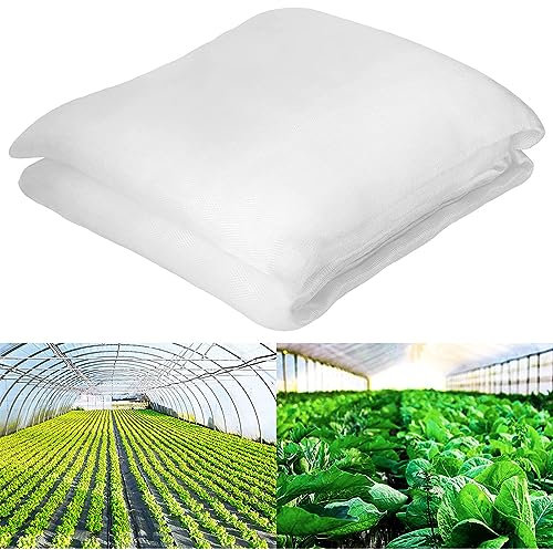 Filet Anti Insectes Jardin, Filet de Protection Contre Les ​Oiseaux,Plantes Maille de Croissance Tunnel Filet Fine,pour la Protection des Fleurs,Graines et Fruits,8x8m