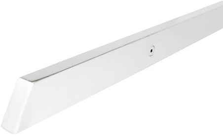 INOXLM - Pasamanos Rectangular 40 x 20 mm de Acero Pintado Blanco | Made in Italy Color Negro | Para Bricolaje | Ideal para Uso Interior y Exterior (330 cm)
