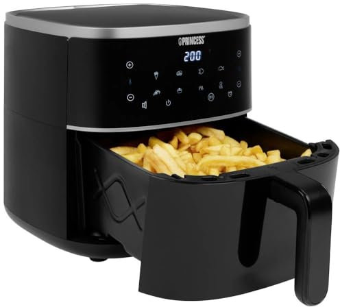 Princess 01.182238.01.001 Heißluft-Fritteuse 4l 1350W Antihaftbeschichtung, Heißluft-Funktion, Tim