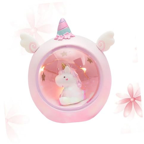 UPKOCH giocattolo per bambini la festa favorisce lampada scrivania giocattoli per ragazze il luce notturna unicorno ragazze splendere proiettore illuminazione rosa