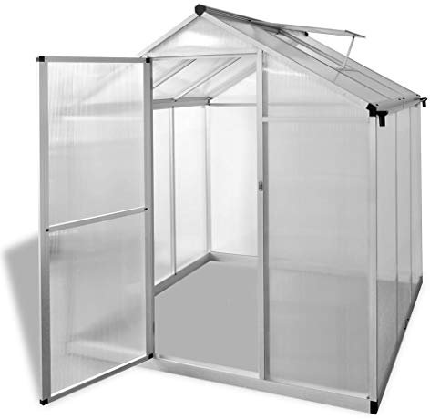 HXZZXS Serra da Giardino Trasparente 190x182x195 cm Alluminio e Policarbonato Serra per Pomodori Greenhouse Serra Robusta Serra in Metallo Serretta per Piante Serra da Esterno Serre da Orto