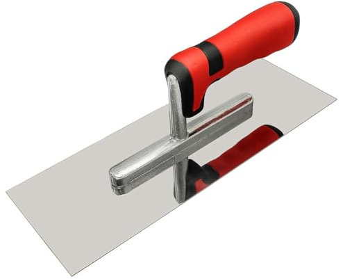 TsoLay Flache Glättekelle aus Edelstahl, Beton, Zement, Trockenbau, Putz, Fliesen, Mauerwerk, Bau, Handwerkzeuge