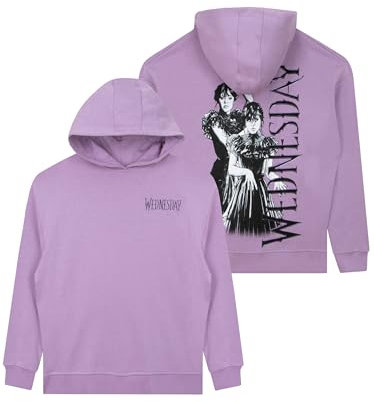 Wednesday Hoodie | Addams Family Womens Hoodie | Oversized Hoodies For Women | Purple Large