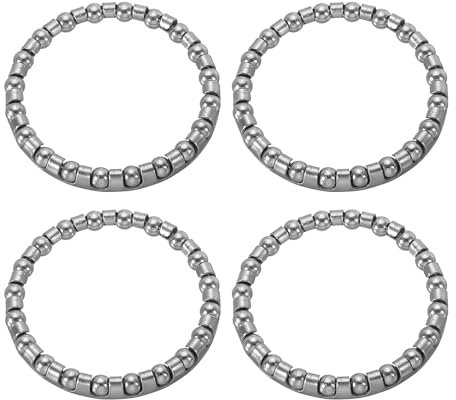 PATIKIL Cuscinetto a Sfera per Pedivella Bici 3/16 Pollici x 20 Sfere, 4pz Cuscinetti Bicicletta in Acciaio Inossidabile Ricambi Accessori per Forcella Anteriore per Mountain Bike, Argento