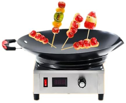 Máquina Comercial Para Hacer Dulces Confitados, Olla Eléctrica Para Derretir Chocolate De 1300 W Con Ajuste De Temperatura, Estufa Para Derretir Dulces Antiadherente De Acero Inoxidable Para Snack Bar
