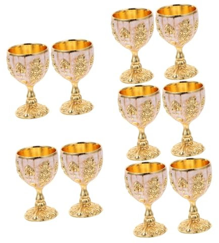 Cabilock Calice Richard Coeur 10 Pièces Verre à Vin Européen Verre à Jus Ornements Rétro Verre De Whisky Verre Originaux Verres à Cocktails Verres à Vin Tasse à Café Réutilisable Verres à Whisky