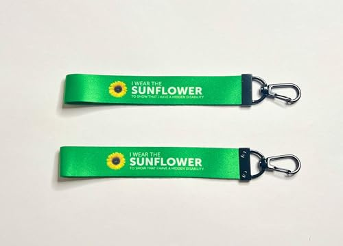 Hidden Disabilities Gepäckanhänger mit Sonnenblumen-Motiv