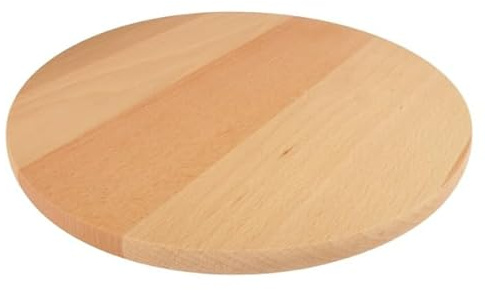 EMH Lazy Suzan - Bandeja giratoria para servir (madera de haya, 35 cm)