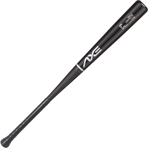 Axe Mazza da baseball Pro in legno composito di acero, nero ossidiana (manico svasato, 78,7 cm)