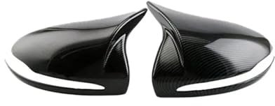 Auto Spiegelkappen Für Benz E Für GLC SC Für Klasse Für W205 Für W213 Für X253 W222 W238 LHD Rückspiegel Seitenspiegelabdeckung Flügelkappe Außen Außenspiegelkappen(Carbon)