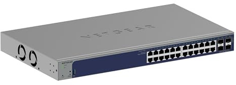 NETGEAR (GS728TXv3) Smart Switch Gigabit Ethernet PoE 28 Ports - Manageable, avec 24X 1 G et 4 SFP+ 10 Gig, Administration dans Le Cloud Insight, Fixation sur Bureau ou en Rack