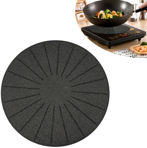 Induktionsschutzmatte Rund 28 cm Durchmesser Silikon Induktion Schutzmatte | Induktionsschutzmatte zum Kochen Rund Induktionskochfeld Schutzmatte Induktionsmatte für Heißluftfritteuse und Mikrowellen