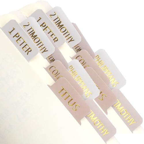 XRVRILE 75 marque-pages bibliques pour femmes, onglets bibliques autocollants, étiquettes laminées faciles à lire et à utiliser pour étudier, marquer et tenir un journal