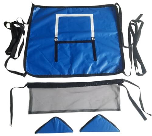 Trampolin-Basketballkorb mit 4 Seilen, 25, 6 x 21, 7 wiederverwendbares Trampolin-Spielzeug, einfach zu montierendes Zubehör