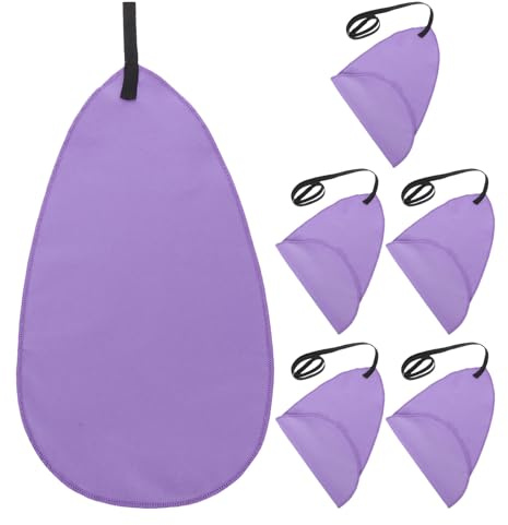 HAMPPLIES 6 Stück klarinette putztücher reinigungstuch für musikinstrumente querflöte putztuch sax putztuch für querflöte instrumenten reinigungstuch Purple