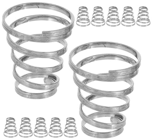 Toyvian 12 Molle in Acciaio Inox per Spiedini a Sgancio Rapido Bici da Strada e Mountain Bike Molle per Perni Ruota Assorbimento Urti Kit 12 Pezzi per Riparazioni e Sostituzioni