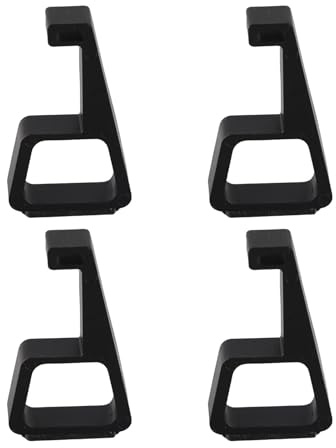 Jenivaint 4 Soportes de Elevación Delgados para, Soporte Horizontal para Consola de Juegos con Silicona Antideslizante, para Accesorios Delgados de, Disipación de Calor (BLACK)
