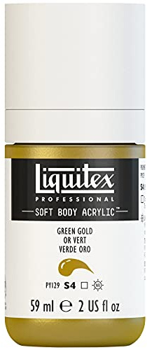 Liquitex Acrylic Paint, Green Gold, 59 ml (Pack of 1)