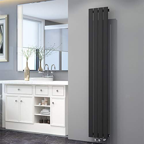 ELEGANT Radiador plano de diseño, 1800 x 311 mm, antracita