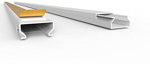 Canali per cavi autoadesivi grigi da 20 m (20 x 10 mm/20 x 1 m) – Canalina per cavi con nastro adesivo in schiuma pronto per il montaggio