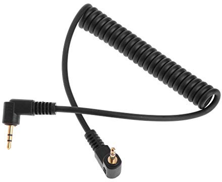 SHOTAY Connecting Cable,2.5mm-C1 Camera Remote Control Shutter Release Cable for T6i T6S T5 T5i... Black