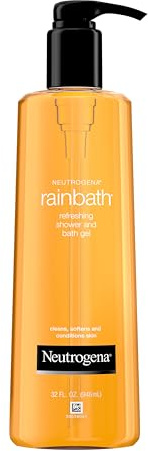 Neutrogena Rainbath Refreshing & Cleansing Shower & Bath Gel idratante Daily Body Wash cleanser, Bath Gel & Shaving Gel for Soft Skin, Lathering Body Wash in Original Scent, 32 fl. oz