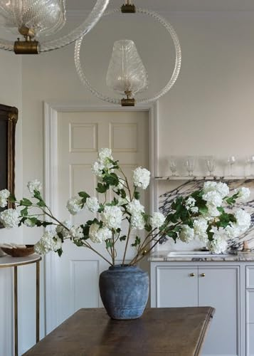 Afloral Faux Snowball Hydrangea in Crisp White - 43.5