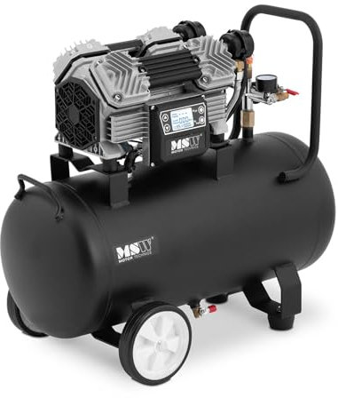 MSW MSW-OFAC1500 PRO36 Kompressor ölfrei 3-12 bar 36 L 1500 W Druckluft-Kompressor Luftkompressor Flüsterkompressor