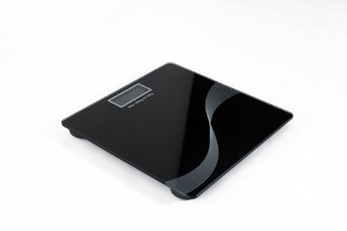 A.M.C. Bilancia Pesapersone elettronica digitale Professionale da bagno, piattaforma 28x28 portata 180KG display retroilluminato